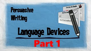 Persuasive Techniques Part 1  Persuasive Writing  EasyTeaching [upl. by Damiani]