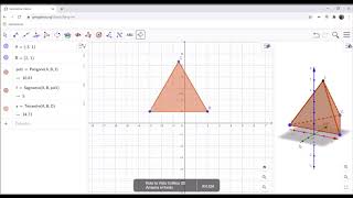 Tetraedro con Geogebra 3D [upl. by Lad]