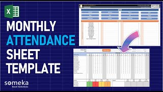 Attendance Sheet in Excel  Calculate Attendance Percentage of Your Students [upl. by Woodcock]