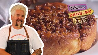 Guy Fieri Eats Pecan Sticky Buns  Diners DriveIns and Dives  Food Network [upl. by Margreta]