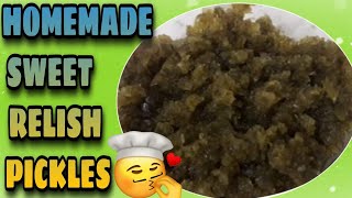 HOW TO MAKE SIMPLE SWEET PICKLE RELISHFROM MY HOMEMADE PICKLE CUCUMBER [upl. by Yerok]