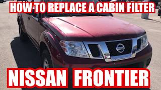 HOW TO REPLACE A NISSAN FRONTIER CABIN FILTER [upl. by Ellebana]