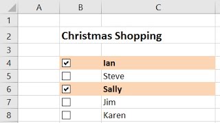 Create an Interactive Checklist in Excel [upl. by Edra]