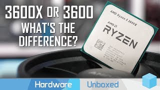 AMD Ryzen 5 3600 vs 3600X Is The X Worth It [upl. by Allemap]