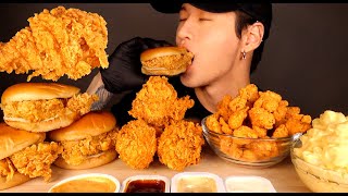 ASMR MUKBANG KFC FRIED CHICKEN amp CHICKEN SANDWICHES amp POPCORN CHICKEN amp MAC N CHEESE No Talking [upl. by Gagliano]