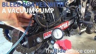 How to Bleed Motorcycle Brakes with a Vacuum Pump [upl. by Beekman]