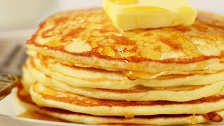 Pancakes Recipe Demonstration  Joyofbakingcom [upl. by Ashwell]