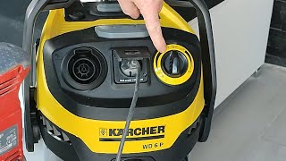 Karcher WD6 P PREMIUM Vacuum Cleaner  unbox and test [upl. by Nirot]