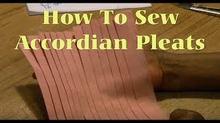 How To Sew Accordion Pleats [upl. by Nairbo]