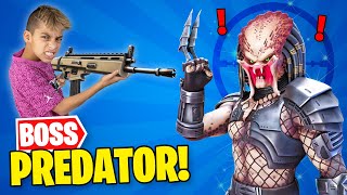 Unlocking PREDATOR Boss in FORTNITE  Royalty Gaming [upl. by Herzog389]