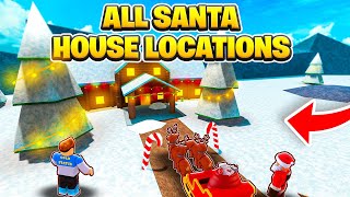 ALL 12 SANTAS HOUSE LOCATION IN CAR DEALERSHIP TYCOON XMAS EVENT [upl. by Douty]