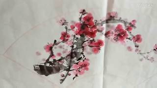 Chinese Art Painting  Cherry Blossom [upl. by Volnak]