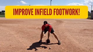 How to Improve Baseball Infield Footwork 3 DRILLS [upl. by Atima]