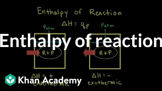 Enthalpy of reaction  Thermodynamics  AP Chemistry  Khan Academy [upl. by Eulalia]