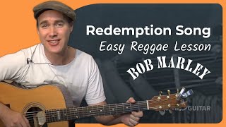 Redemption Song by Bob Marley  Easy Guitar Lesson [upl. by Wennerholn]