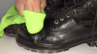 How To Apply Dubbin to Work boots [upl. by Phenica695]