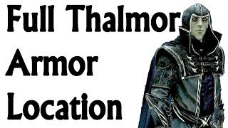 Skyrim How to Get Best Mage Armor at Level One Full Set of Thalmor Armor Robes [upl. by Oibesue551]