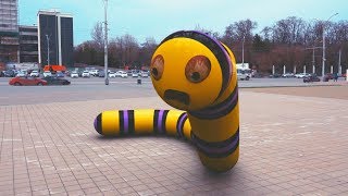 Pacman vs Slitherio In Real Life [upl. by Augustine452]