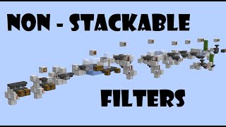 EVERY NonStackable Item Filter  Minecraft [upl. by Demetri]