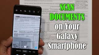 BuiltIn DOCUMENT SCANNER for your Samsung Galaxy Smartphone S20 Note 10 S10 etc [upl. by Elrem]