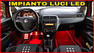 IMPIANTO LUCI LED AUTO  fai da te  meno di 10 EURO [upl. by Swift]