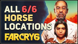 All 6 Horse Locations Far Cry 6 [upl. by Orms]