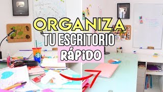 Cómo ordenar y organizar tu escritorio ¡RÁPIDO  Consejos de organización [upl. by Aneloaup757]