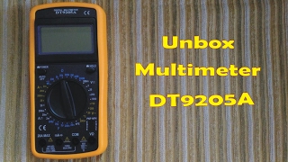 Unboxing Multimeter DT9205A [upl. by Alfons]