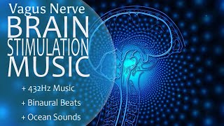 Vagus Nerve Stimulation Music Meditation 432Hz Binaural Beats vagal Neurostimulation [upl. by Ruon]