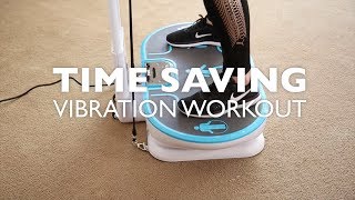 Vibration Plate Exercises  TIME SAVING WORKOUT [upl. by Arutek]