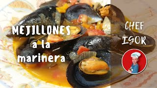 Mejillones a la marinera receta muy fácil y rápida [upl. by Kcirdla]