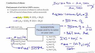 Percent Excess Air Combustion [upl. by Waltner]