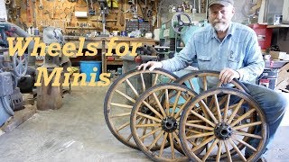 Miniature Horse Wood Carriage Wheel Restorations  Engels Coach Shop [upl. by Brig]