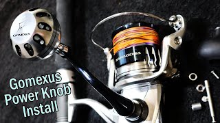 Gomexus Power Knob Installation for Shimano Saragosa Reels [upl. by Eittak]