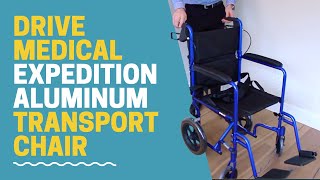 Drive Medical Expedition Aluminum Transport Chair [upl. by Poppo]