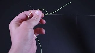 How to tie a fluorocarbon leader to braid with the surgeons knot [upl. by Yenitsed890]