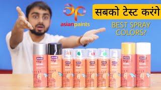 मैंने Flipkart के सारे के सारे Paint Spray मँगा लिए  Best Spray Paint For DIY  Asian Paints EzyCR8 [upl. by Franci]