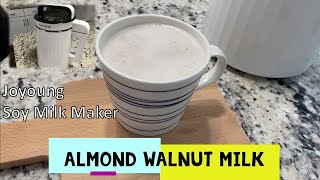 Joyoung Soymilk Maker Almond Walnut Milk 九陽豆漿機 [upl. by Salokkin]