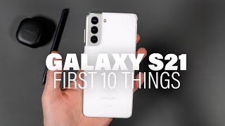 Galaxy S21 First 10 Things to Do [upl. by Ayotaj839]