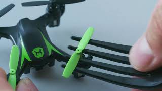 HOW TO REPLACE DAMAGED PROPELLERS on Your Sky Viper M550 Nano Drone [upl. by Warenne90]