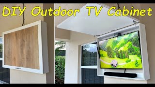 DIY Custom Outdoor TV Cabinet  under 200 [upl. by Katherina]