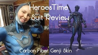 Carbon Fiber Genji HerosTime Cosplay Suit Review [upl. by Enawyd]