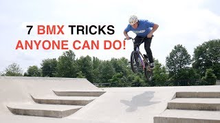 ANYONE CAN DO THESE BMX TRICKS How To Basics [upl. by Htederem440]