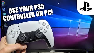 How to Connect a PS5 Controller to Your PC EASY  SCG [upl. by Caro]