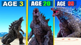 FRANKLIN Surviving 99 YEARS As GODZILLA in GTA 5 GTA 5 MODS [upl. by Kramnhoj]