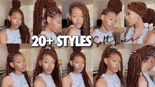 UPDATED HOW TO STYLE SOFT LOCS IN 20 WAYS EASY [upl. by Annwahs]