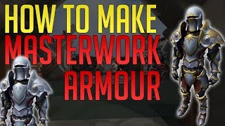 How to make Masterwork Armour  Trim it  The best armour in Runescape 3 [upl. by Scutt352]