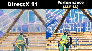 Fortnite DirectX 11 vs Performance Mode ALPHA  FPS BOOST [upl. by Vernon]