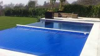 Aquamatic Swimming Pool cover Infinity Edge [upl. by Egoreg]