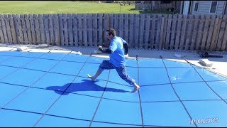 Solid Winter Pool Cover  PoolGuys [upl. by Bashemeth611]